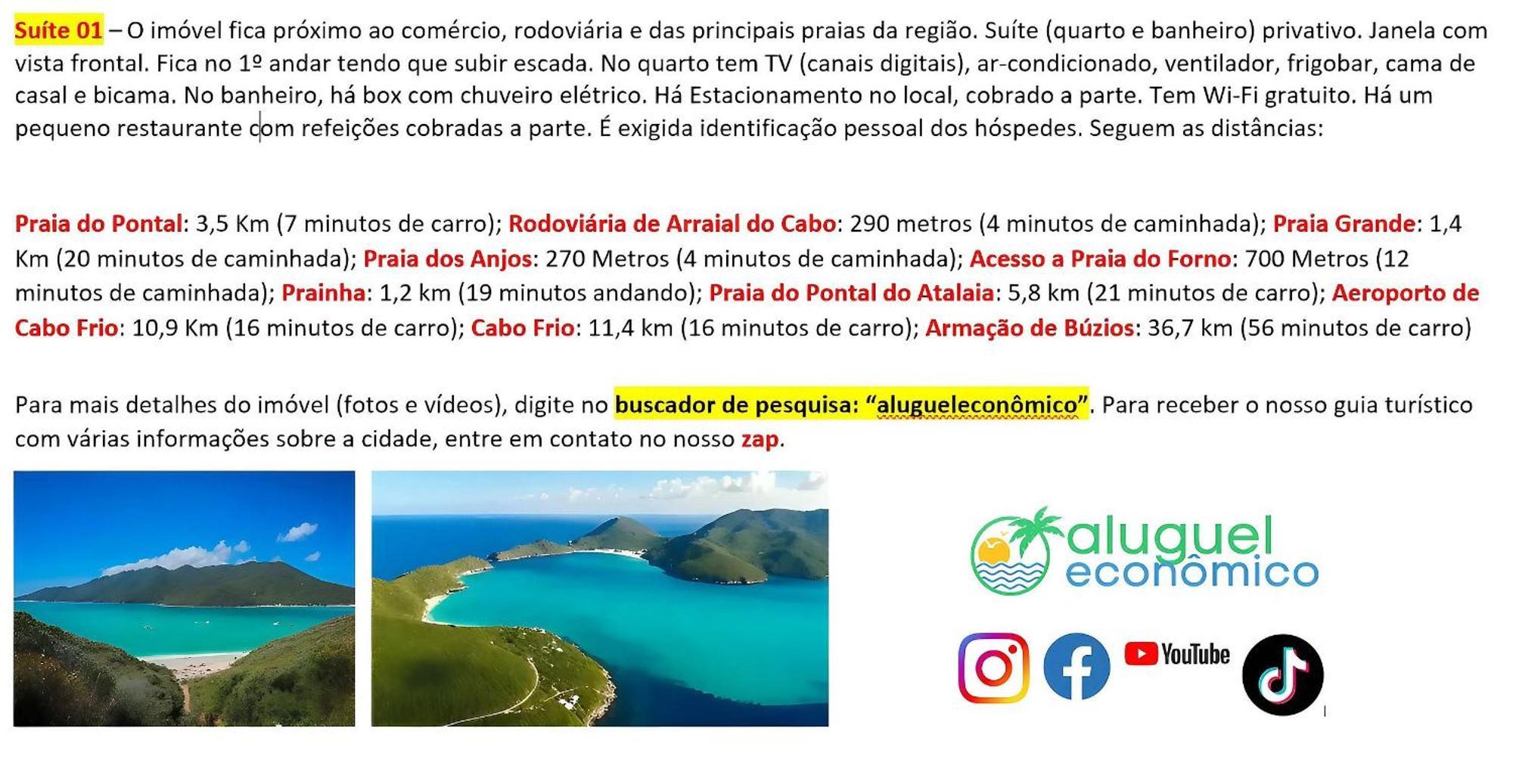Arraial Do Cabo - Recanto Das Tartarugas - Aluguel Economico 외부 사진